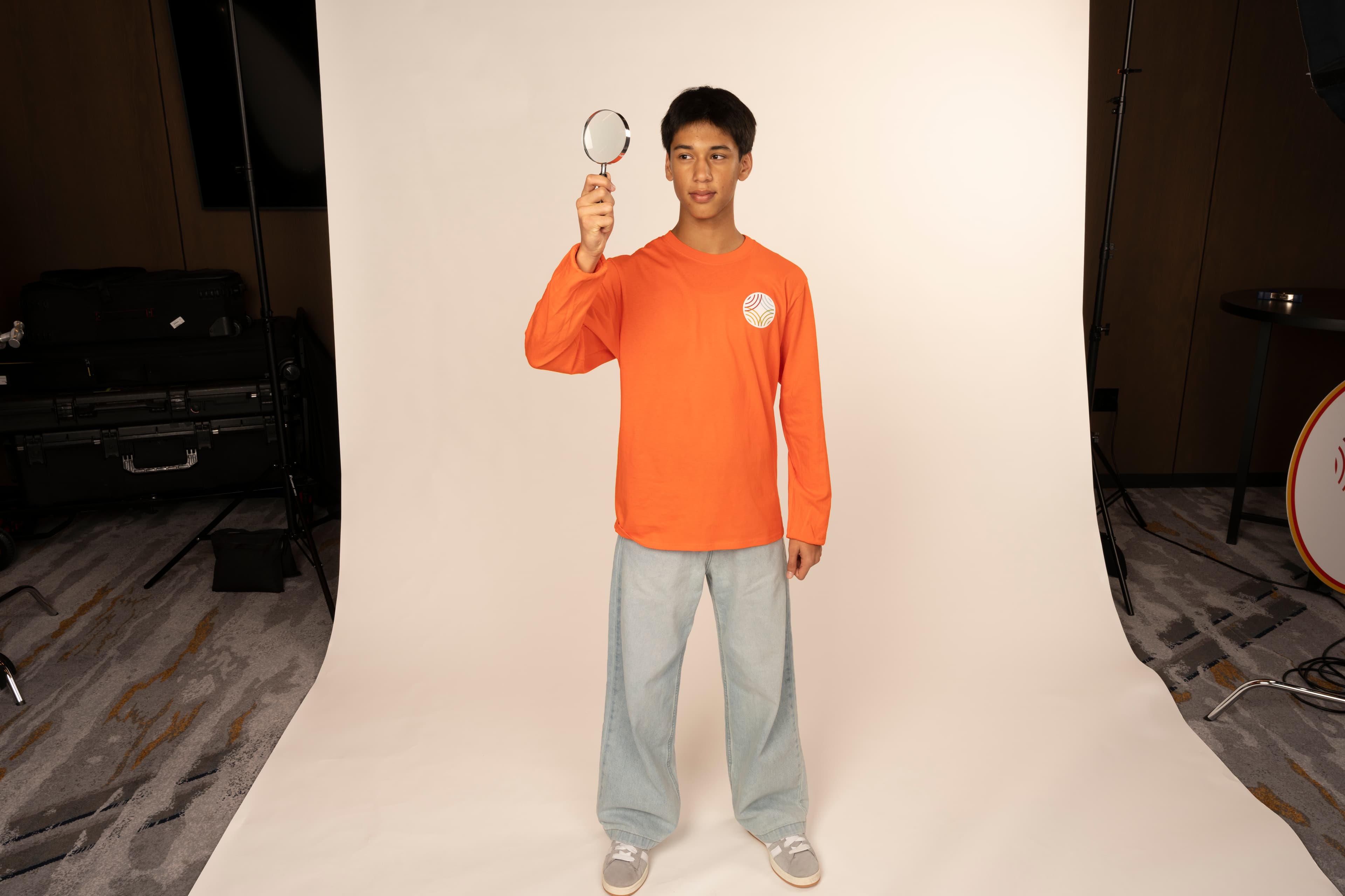 Studio portrait of Akhil Nagori during Junior Innovators Challenge media day