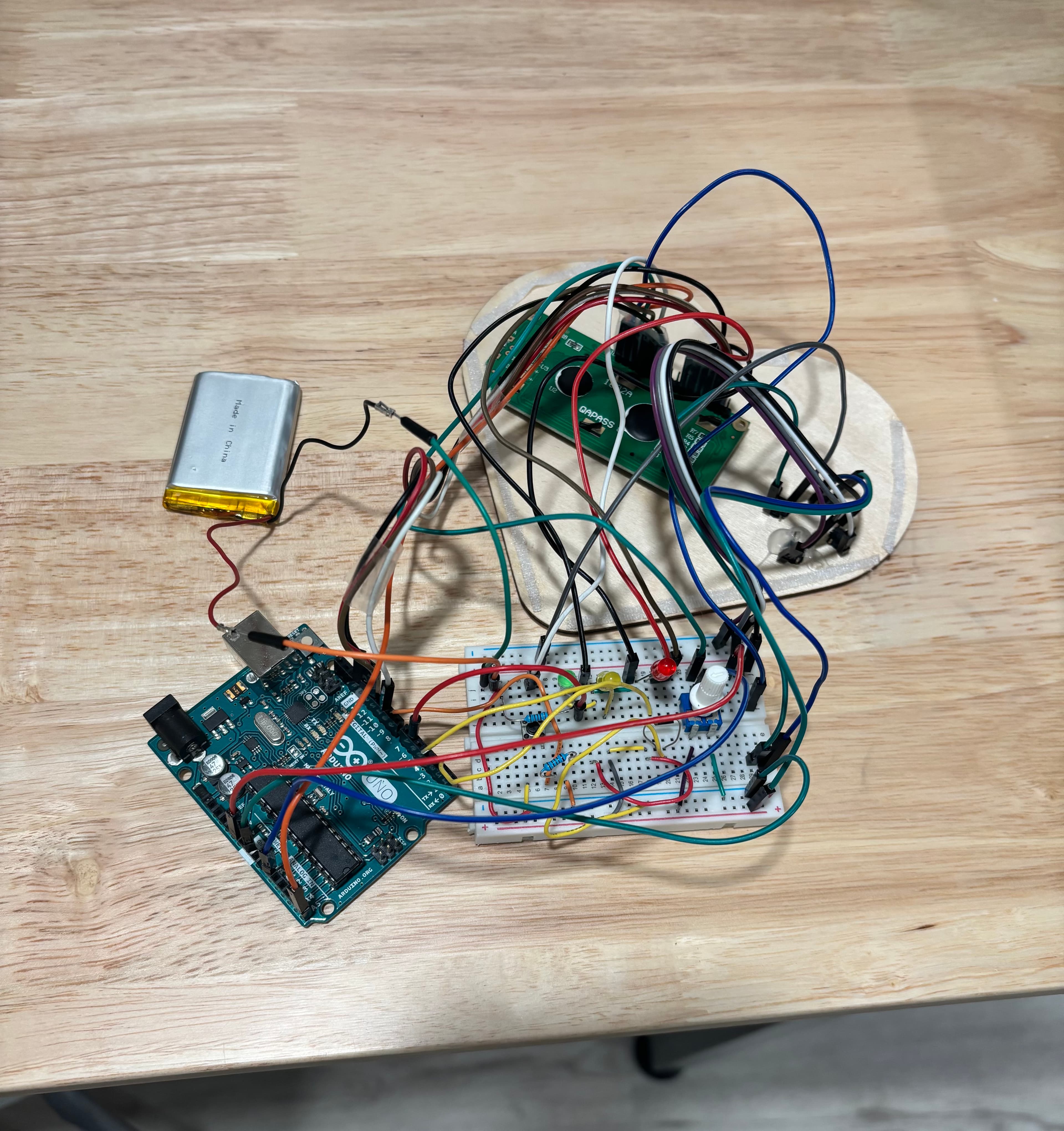 ATmega2560 gaming console electronics and internal hardware setup