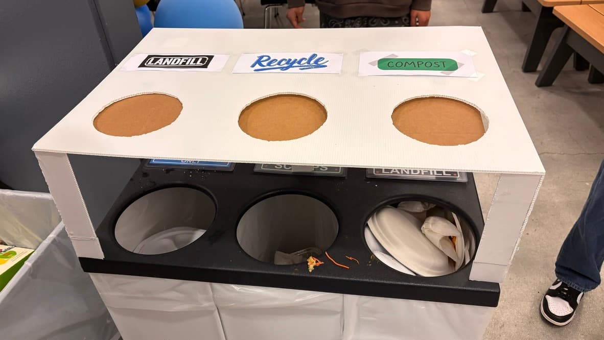 EcoBin smart waste sorting system prototype