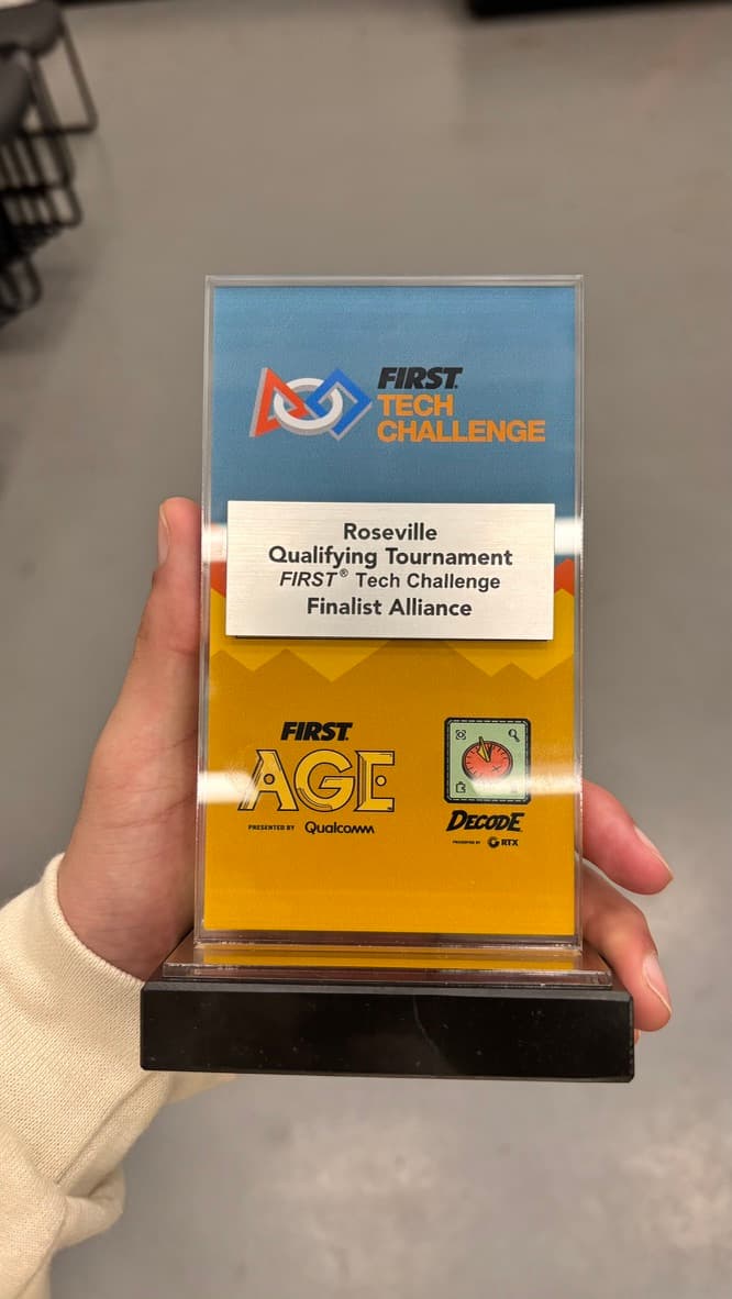Olympians FTC team members with finalist alliance recognition