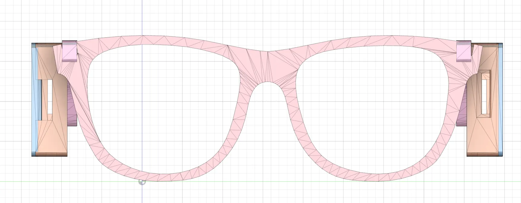 glasses cad front